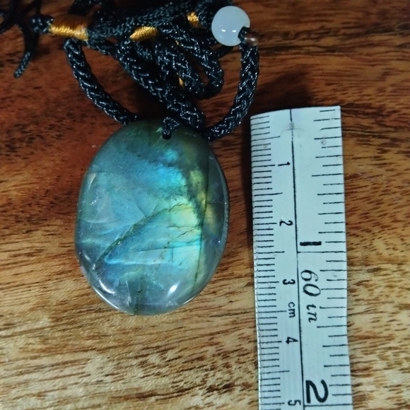 Labradorite Colorful Flash Rope Necklace - Picture 3 of 3